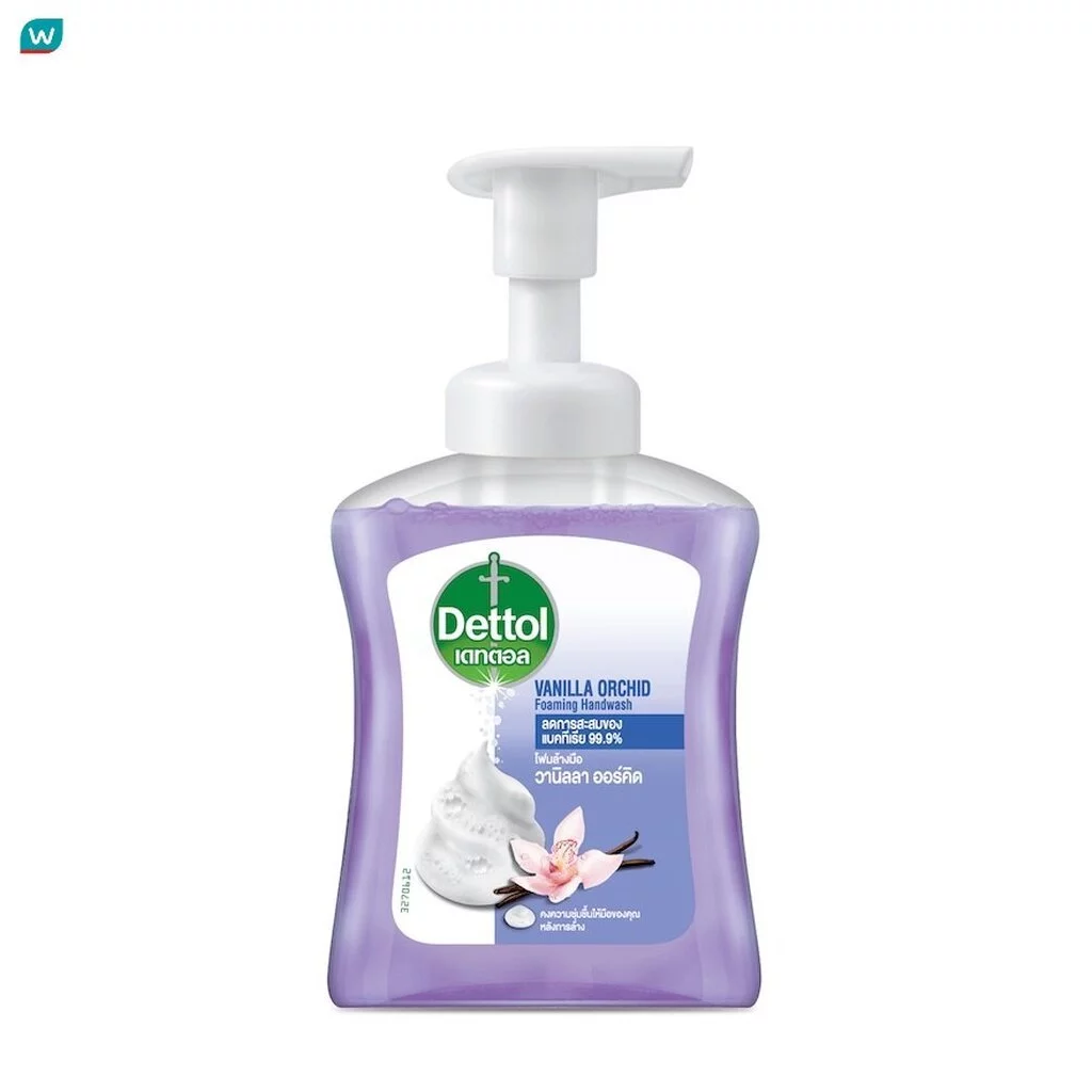 Dettol เดทตอล โฟมล้างมือ สูตรวานิลลาออร์คิด 250 มล.