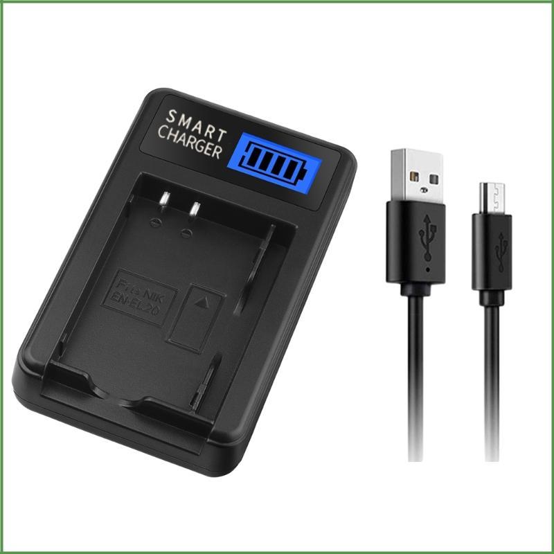 BON EN-EL20 LCD USB Charger สําหรับ 1 AW1 J1 J2 J3 J4 PM006 กล้องแท่นชาร์จจอแสดงผล LCD Single Charge