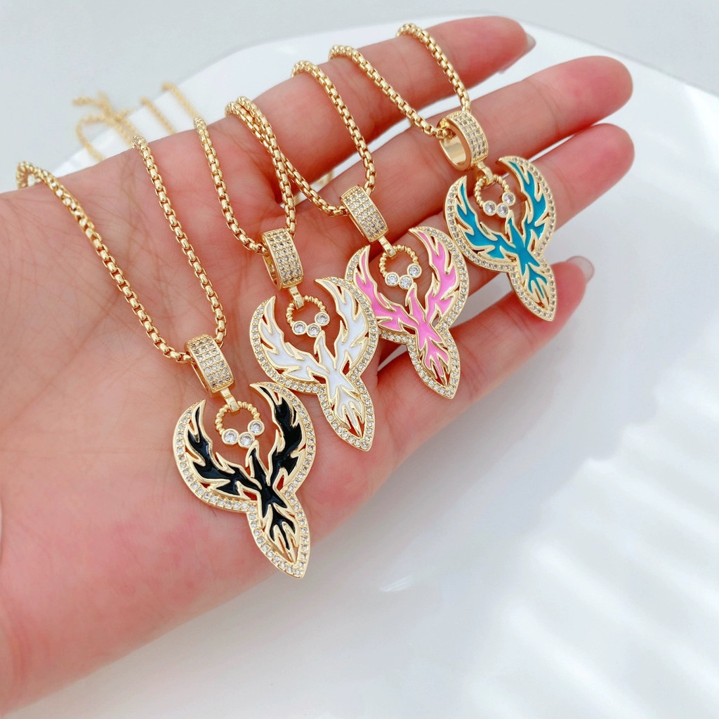Zircon Angel Wings Love Infinite Angel Wings จี้สร้อยคอจี้เครื่องประดับ