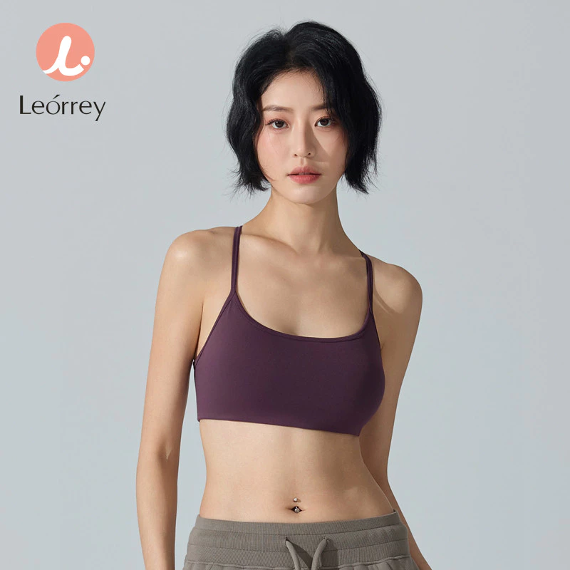 Leorrey บราออกกำลังกายไขว้หลัง บราโยคะมีแผ่นรอง thumbnail 9