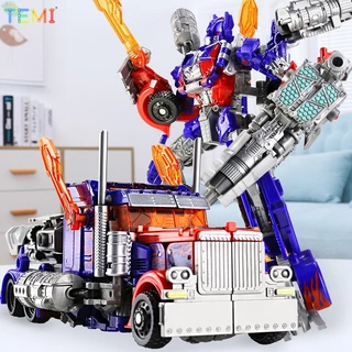 TEMI 2 in 1 ของเล่นเด็กรุ่นรถเปลี่ยนหุ่นยนต์ Optimus Megatrone ตัวเลขการกระทํารถคลาสสิก