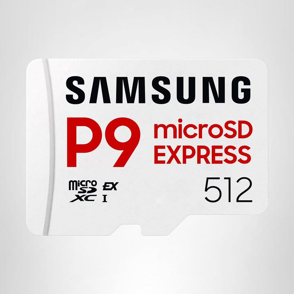 การ์ดด่วน microSD ของ Samsung P9 Express, การ์ดหน่วยความจํา microSDXC 512GB, สูงสุด 800 MB/s, สําหรั