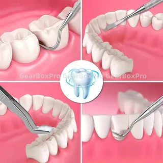 ชุดขูดหินปูน อุปกรณ์ทำความสะอาดฟัน ชุดอุปกรณ์ทำความสะอาดช่องปากชุดอุปกรณ์ขูดหินปูน ทำความสะอาดฟัน 6ชิ้น แซะฟัน ขูดลิ้น