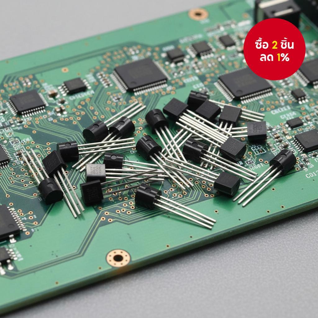 5 ชิ้น DS18B20 18B20 เซ็นเซอร์อุณหภูมิ TO-92 ของแท้ ใหม่ TO92 DS18B20 18B20 N