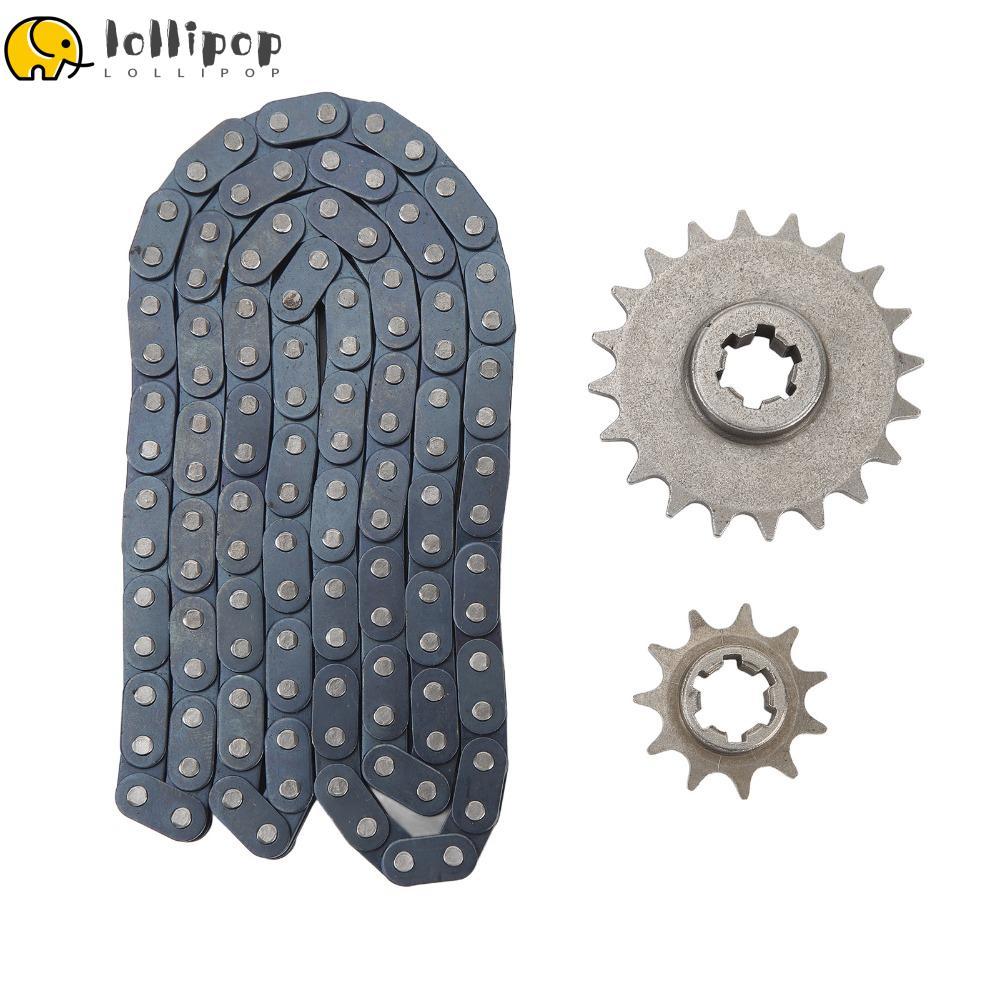 LOLLIPO1 ชุดโซ่ไดรฟ์, T8F 116 Links พร้อม 20T 11T Gears Sprocket ชุดโซ่, เหล็กทนทาน Heavy Duty Go Ka