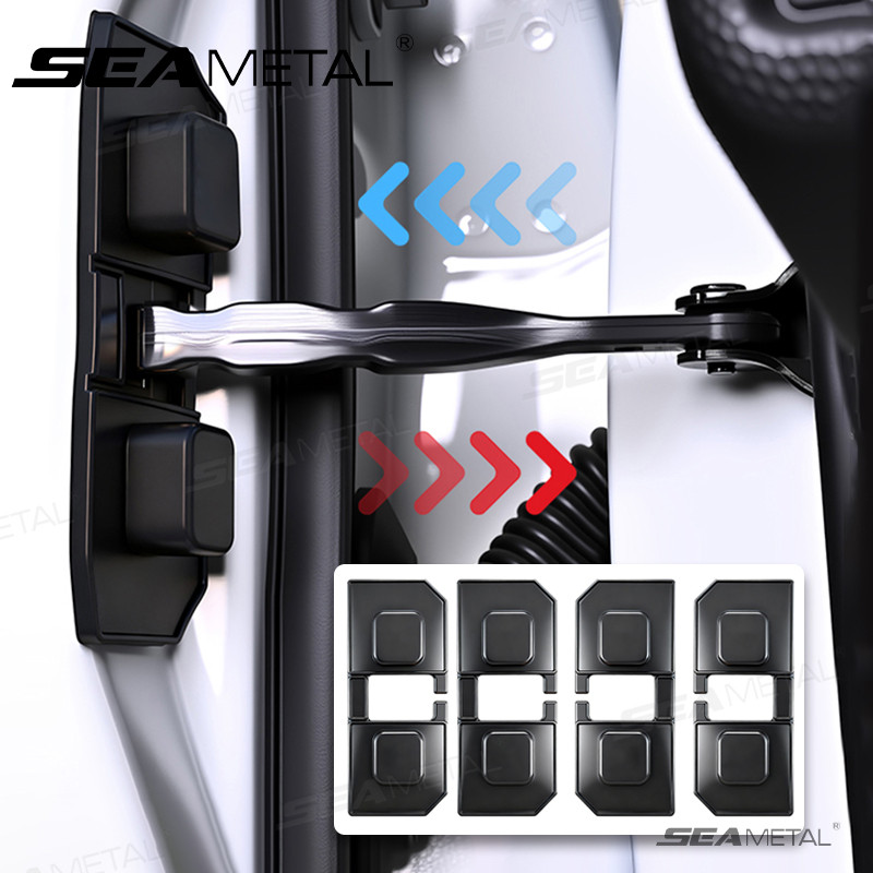 SEAMETAL 4ชิ้น ชิ้นเริ่มต้นชนกันกันเสียงบัฟเฟอร์เงียบ ตัวที่สามารถล็อครถสากล แผ่นล็อคประตูรถซิลิโคน ราคา ถูกที่สุด ดีลบีเคเค แกลเลอรีภาพที่ 2