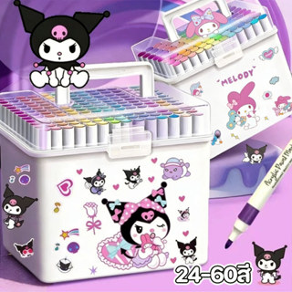 พร้อมส่ง ปากกาอะคริลิค คุโรมิ 24-60สี ปากกาเพ้นท์ กันน้ำ ง่า…