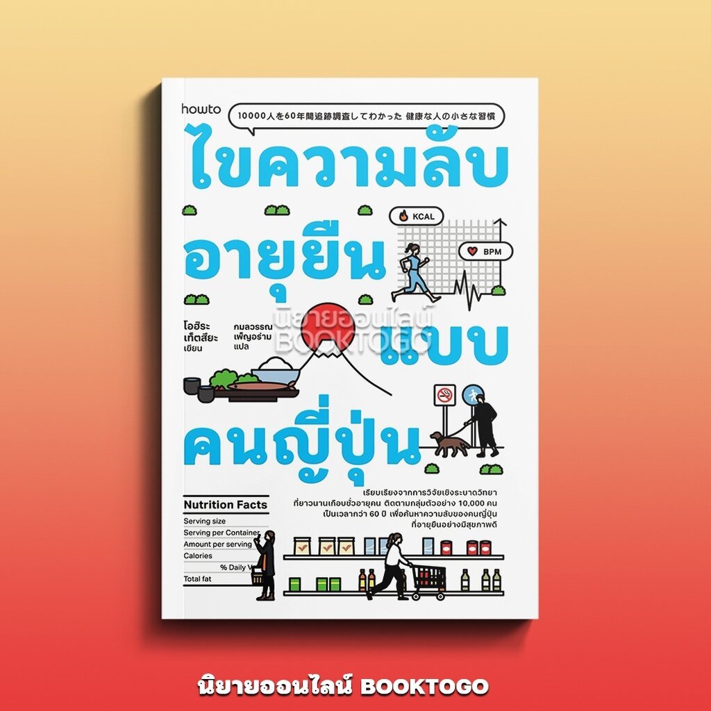 (พร้อมส่ง) ไขความลับอายุยืนแบบคนญี่ปุ่น โอฮิระ เท็ตสึยะ อมรินทร์ How to