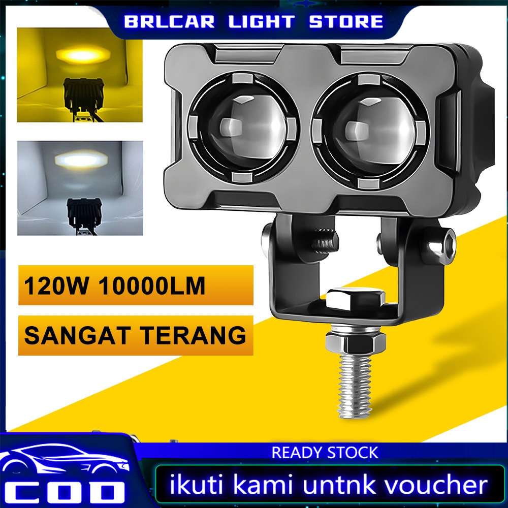 MATA LED LASER SPOTLIGHT 2 EYES WATERPROOF SQL LAMP 2 EYES NON HAT SUPER BRIGHT UNIVERSAL