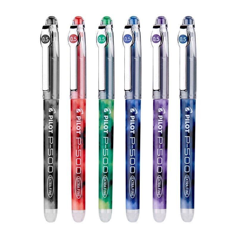 PILOT PILOT P500 ปากกาเจล P700 ของแท้ห้าชิ้นสําหรับการสอบนักเรียนสีดํา 0.5 มม.
