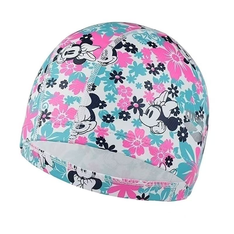 ลายการ์ตูนเด็กผู้ชาย PU หมวกว่ายน้ำเด็กผู้หญิง มิกกี้ น่ารัก วัสดุสองชั้น arena หมวกว่ายน้ำ