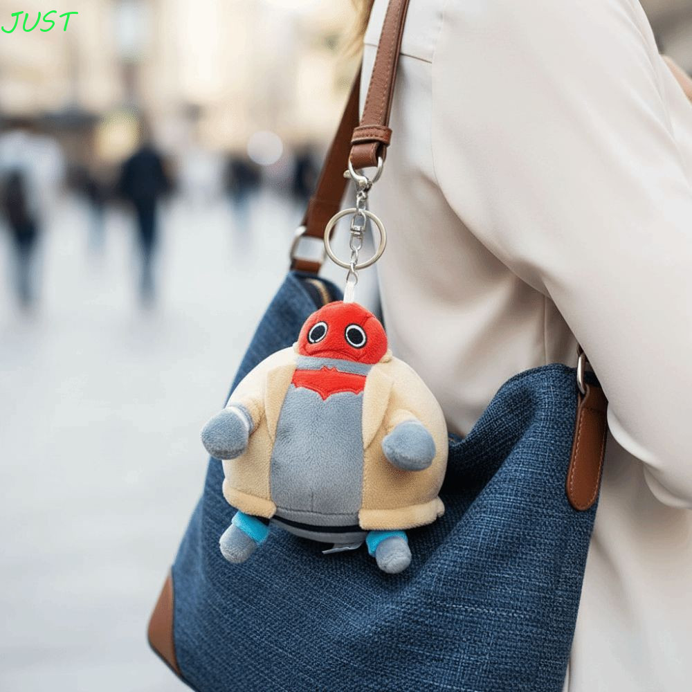 JUST Fat Jason Todd Plush จี้, ยัดตุ๊กตาการ์ตูนไขมัน Jason Todd ตุ๊กตาตุ๊กตา, กระเป๋า Charm Kawaii 1