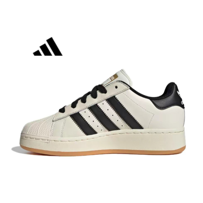 Origins SUPERSTAR XLG W Low cut Board Shoes สีขาวและดํา NK6F