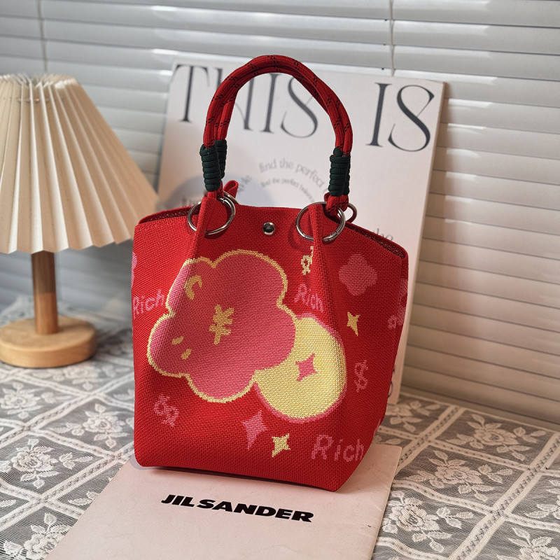 กระเป๋า tote ขนาดใหญ่ แบบใหม่ปีเสือ มีลวดลายนำโชค พร้อมใช้งานในงานแต่งและการเฉลิมฉลองตรุษจีน - รูปที่ 7