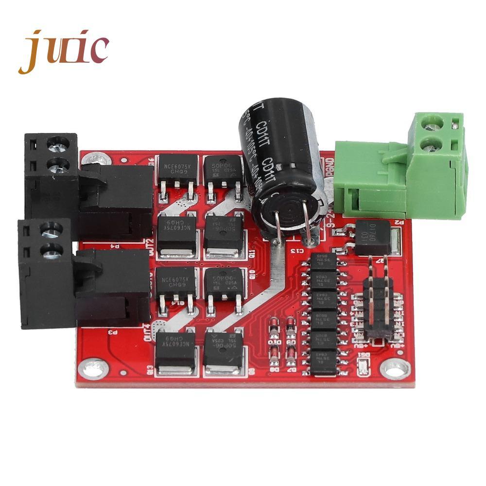 JUIC โมดูลไดร์เวอร์ 2 ช่อง, 2 ช่อง 7A/160W DC มอเตอร์โมดูล, ส่วนประกอบอิเล็กทรอนิกส์สูง L298 6.5V-27