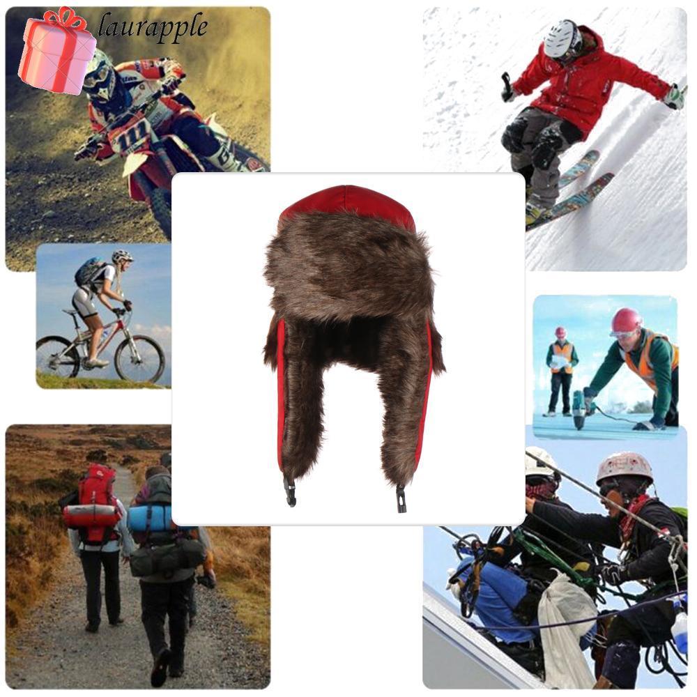 LAURAPPLE Winter Hats Outdoors Earflap Fur Winter Cap