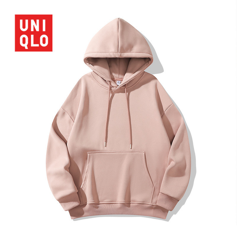 UNIQLO เสื้อฮู้ด กันหนาวสำหรับผู้หญิง ฤดูใบไม้ร่วงและฤดูหนาว