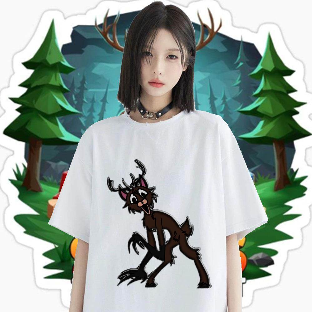 99 Nights In The Forest Viral Junior T-shirt  Happy Birthday Party ，deer