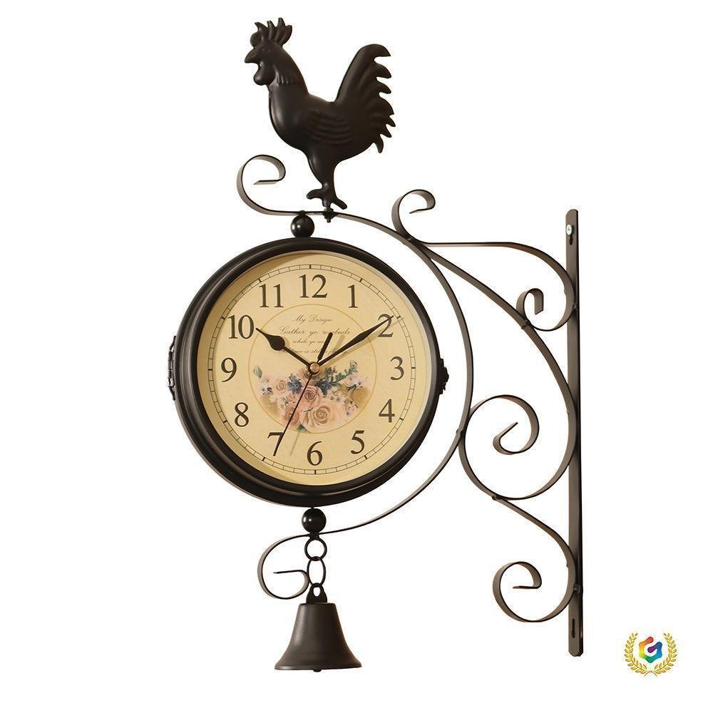 Double double double-border e-zhen 复古货源家居双面铁 Wall clo ด้านข้าง 1GKG