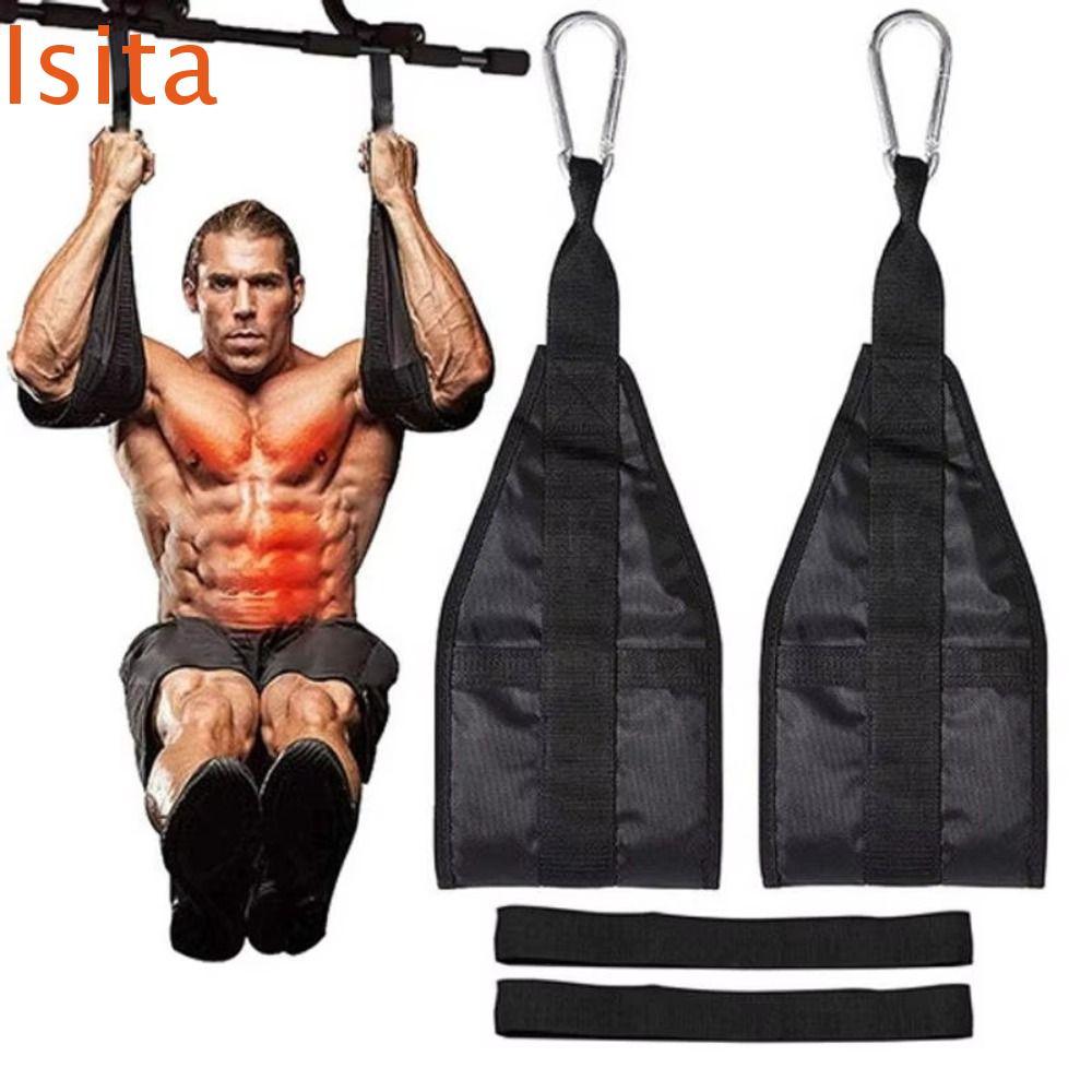 ISITAFTB Fitness AB Sling Straps, Suspension Rip-Resistant เข็มขัดพยุงออกกําลังกาย, Pull Up Bar แขวน