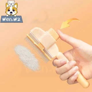 wen.W2 หวีเข็มขัดขนคุณภาพสูง สำหรับแมวสุนัข กำจัดขนร่วงขนหลุด ทำความสะอาดง่าย ไม่เจ็บผิวสัตว์