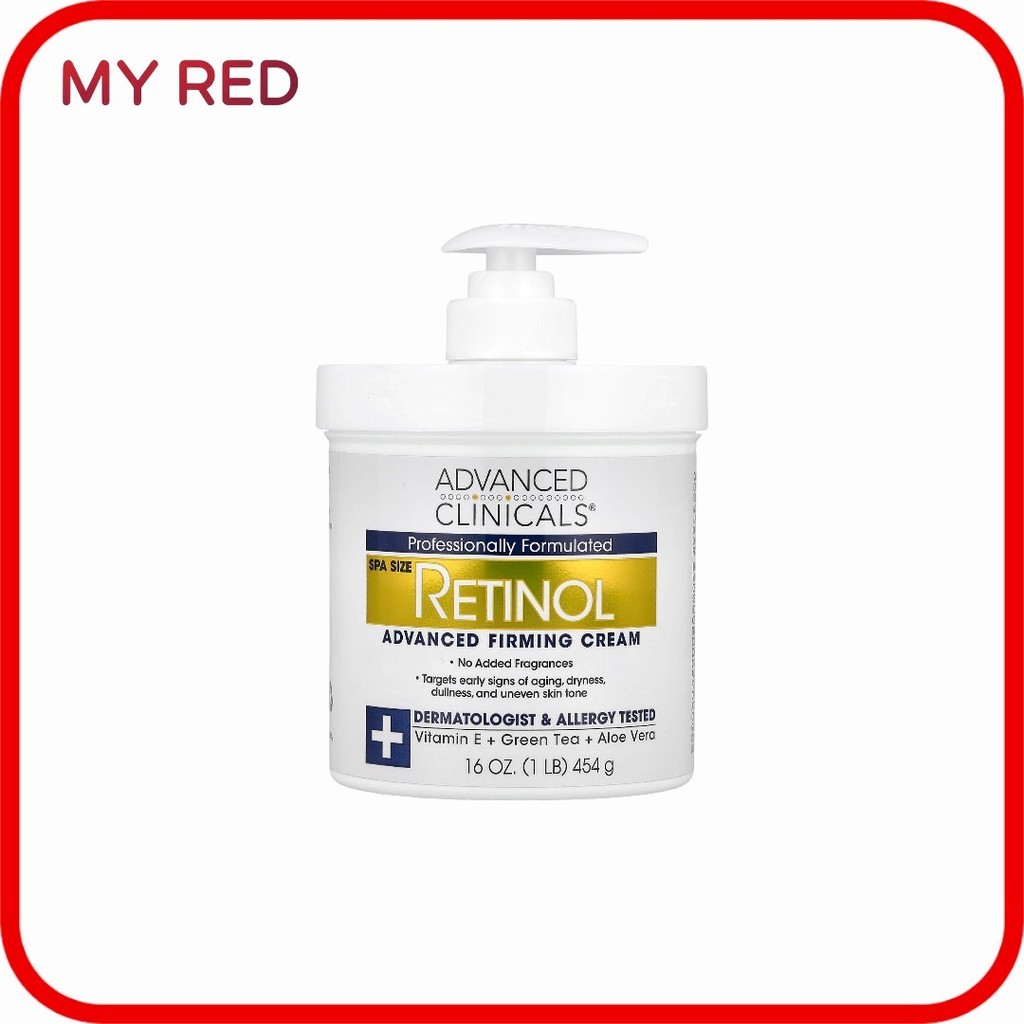 Advanced Clinicals Retinol Advanced Firming Cream, 16 oz (454 g)