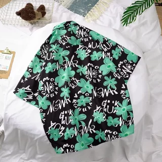 ฮาวายเสื้อแขนสั้นพิมพ์ดิจิตอลโพลีเอสเตอร์สำหรับผู้ชายและผู้หญิง M-3XL เทศกาลสงกรานต์