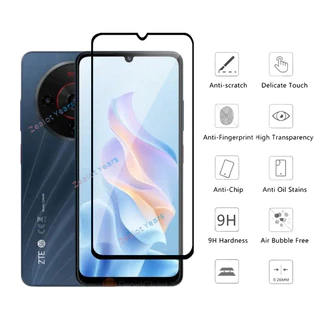 กระจกนิรภัยฟิล์มด้านหน้าสําหรับ ZTE Blade A76 5G ป้องกันหน้าจอฟิล์มป้องกันที่ชัดเจนสูง 9H ความแข็งป้องกันรอยขีดข่วน