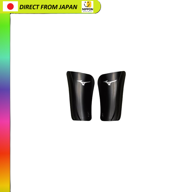 สนับแข้ง MIZUNO รุ่น P3JYGB74 ขนาด 14.5 ซม. สำหรับข้างซ้ายและขวา สีดำ สำหรับฟุตบอลและฟุตซอล ของแท้ แ