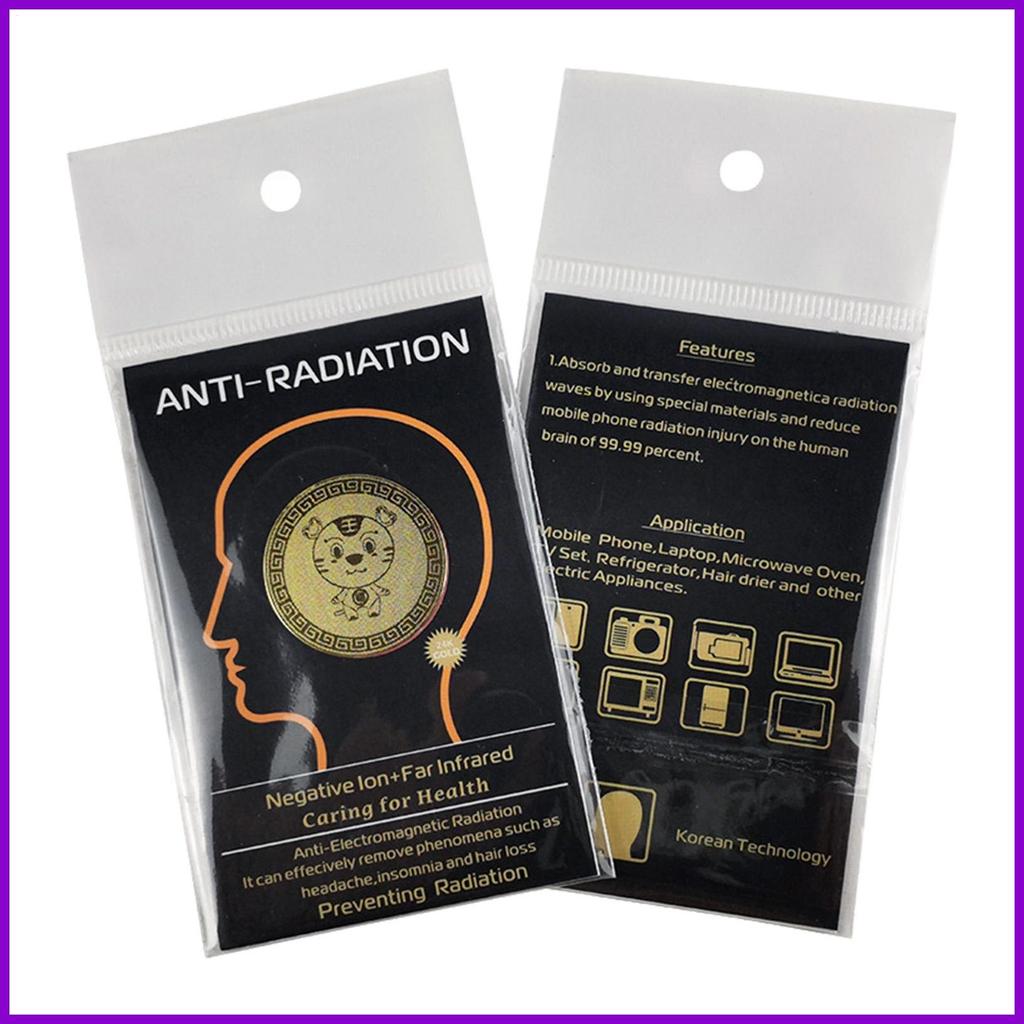 บล็อกรังสีสําหรับโทรศัพท์มือถือ EMF Blocker สําหรับโทรศัพท์มือถือ 5G รูปแบบเสือสติกเกอร์โทรศัพท์ Blo