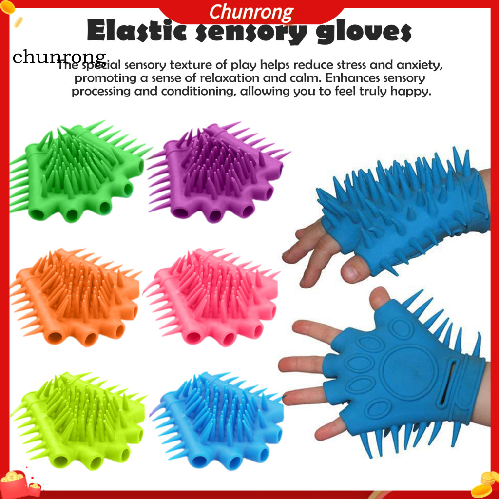ถุงมือของเล่น Self-soothing ถุงมือ 1 PC Fidget สําหรับความเครียดบรรเทาความวิตกกังวล Half-finger Soft ยืด Tpr ถุงมือสําหรับเด็กผู้ใหญ่ยืดหยุ่น Fingless Therapy ของเล่นสําหรับผู้ชายผู้หญิง