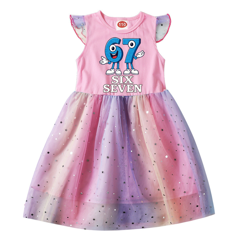 67 ขโมยสมอง Glenda ชุดเดรสธรรมดาสําหรับเด็กผู้หญิง