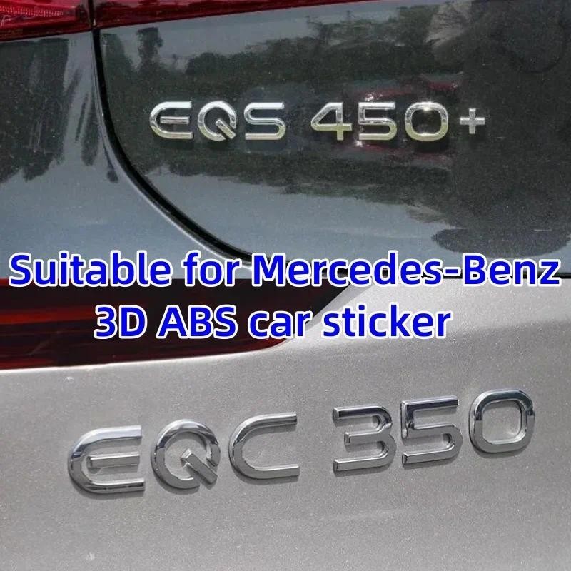 สําหรับ Mercedes-Benz EQE53 EQS53 EQS450 EQC400 EQA300 EQB350 EQE400 โลโก้ติดหาง ป้ายตัวอักษร 3D ผลิ