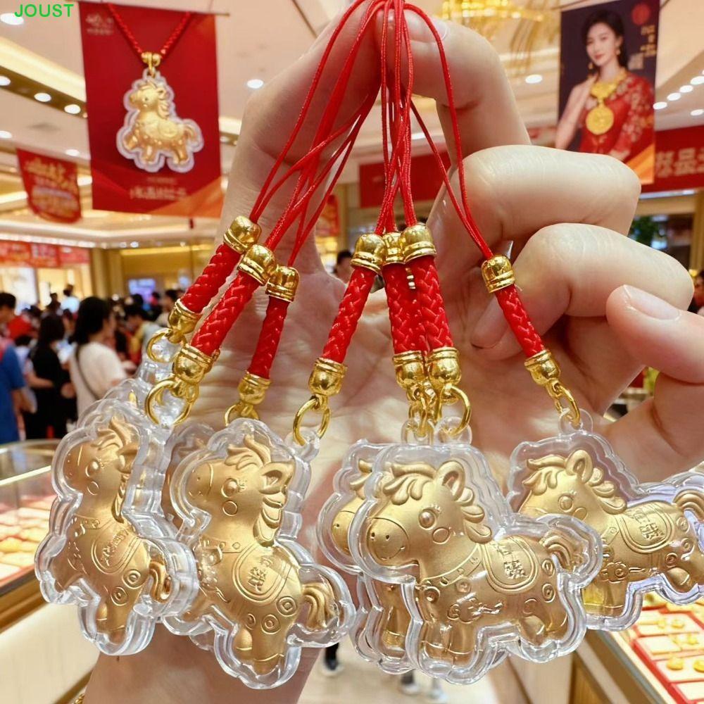 JOUST พวงกุญแจม้าทอง, การออกแบบการ์ตูนพวงกุญแจโพนี่มั่งคั่ง, อุปกรณ์เสริมกระเป๋ารับโชคที่อุดมไปด้วยอะคริลิราศีม้าพวงกุญแจปีใหม่พรรค