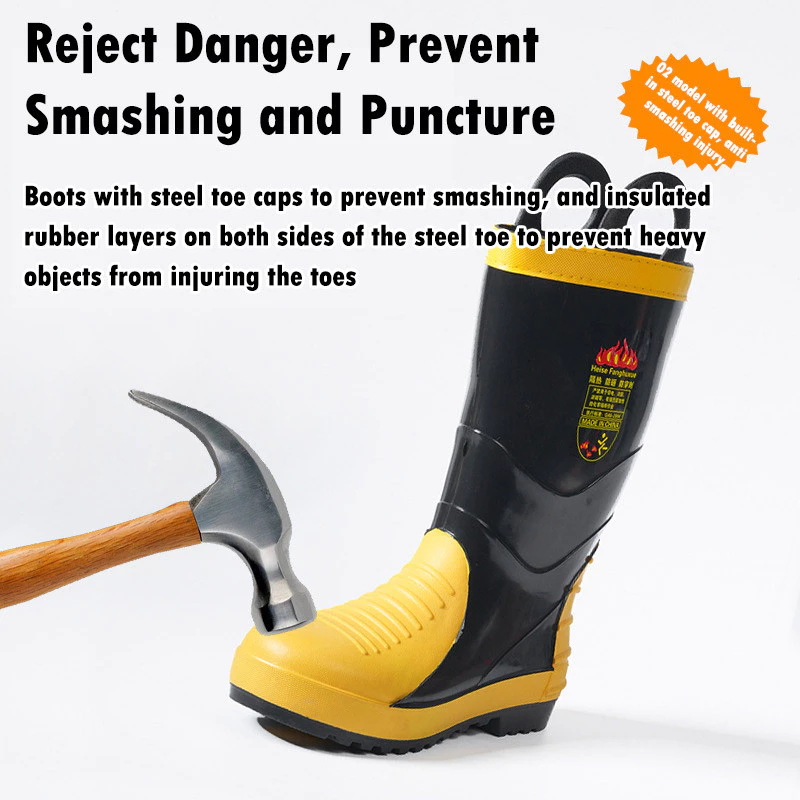รองเท้ากู้ภัยอัคคีภัยกันไฟกันสารเคมีและกันน้ำ thumbnail 4