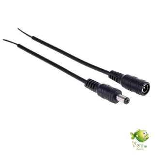 YOYO สายไฟ หัวตัวผู้/หัวฟีเมล DC5521 ขั้วสายไฟ สายไฟมาตรฐาน แข็งแรง ทนทา Power Cable