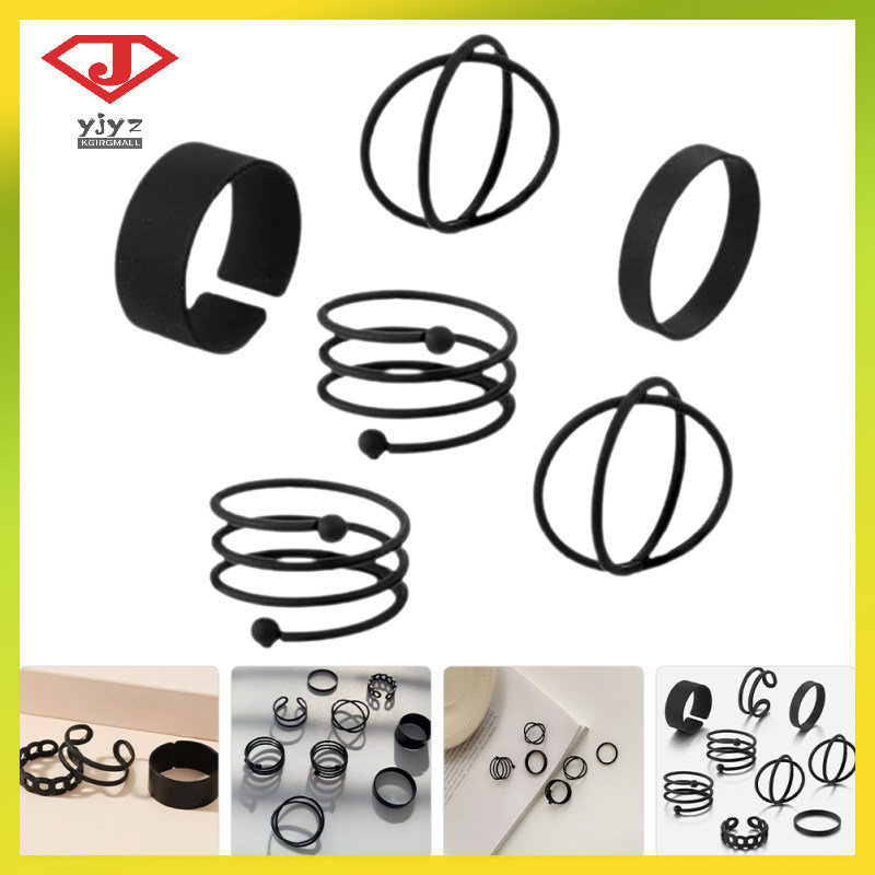 6 ชิ้น Unisex Fingers Simple Knuckle ส่วนบุคคลสําหรับผู้ชายผู้หญิง (สไตล์ผสม) yuanjingyouzhang