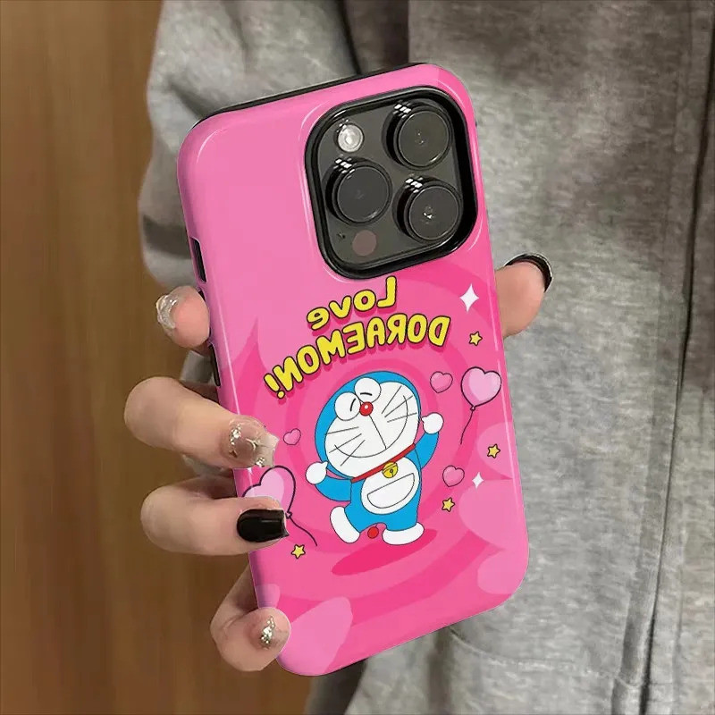 เคสโทรศัพท์แบบแข็งสองชั้นกันกระแทกสไตล์อินน่ารักTinkerbell Catใช้งานร่วมกับiPhone 17PROMAX 16/17PRO 15PROMAX XR 16PLUS 17AIR 17 11 14 12 13 15 16 PROMAX 7/8PLUS XSMAX