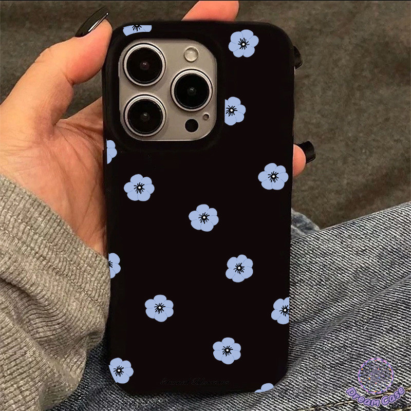 เคสไอโฟน13 ดอกไม้สดน่ารักน่ารักพื้นผิวมันวาวนุ่มสำหรับ IPhone 15 17 AIR 11 12 16 14 13 Pro Max 7 8 16 14 15 Plus X XR XS