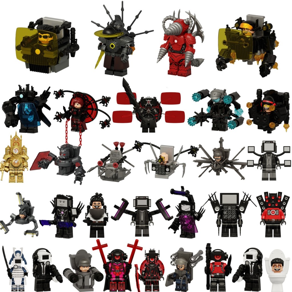 Skibidi Toilet Action Figure Titan Drillman Titan Clock Man Doomsday Titan TV Man War-damaged Titan 