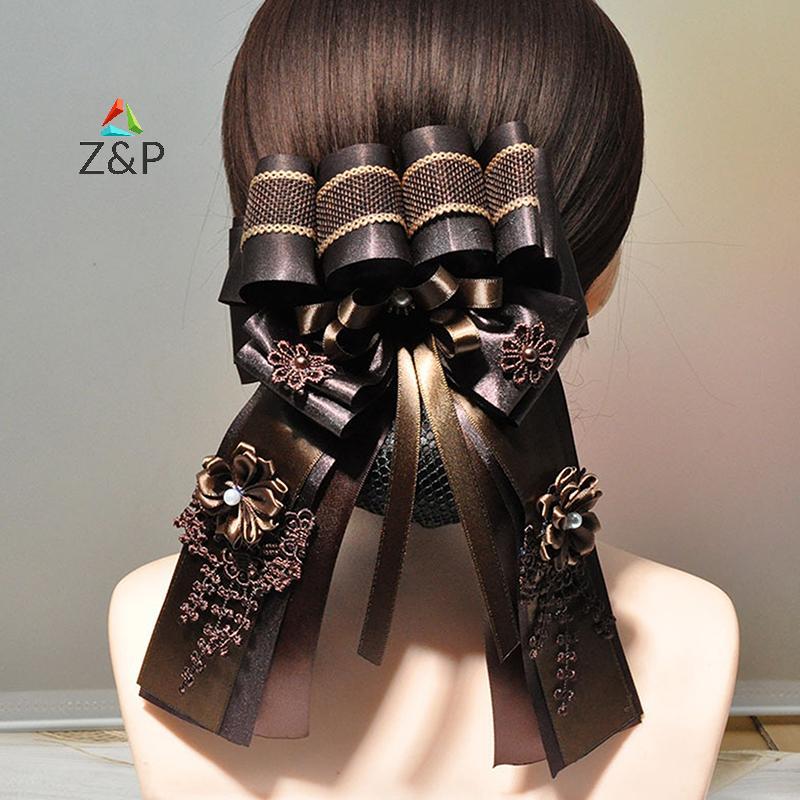 ผมโบว์สุทธิ Bowknot Hairnet ผ้าลูกไม้ แฟชันสำหรับผู้หญิงและพยาบาล ราคา ถูกที่สุด ดีลบีเคเค แกลเลอรีภาพที่ 3