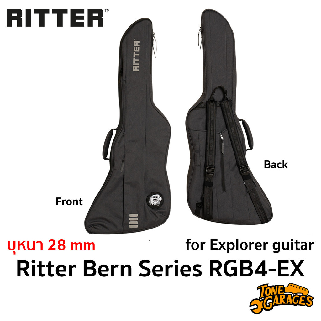Ritter Bern Series RGB4-EX Gig Bag for Explorer Guitar กระเป๋ากีต้าร์ไฟฟ้า บุหนา 28 mm