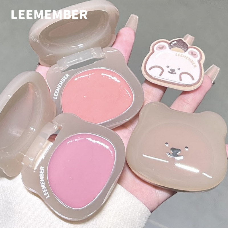 LEEMEMBER บลัชออน หมีน้อย เบเกอรี่ ซีรีส์ ไฮไลท์ ครีม บลัชออน สติ๊ก เครื่องสำอาง บลัชออน ครีม