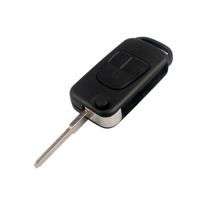 Hindley 1/2/3/4 ปุ่มรถระยะไกลพับ Flid Key Shell สําหรับ Mercedes สําหรับ Benz B200 A160 W124 W202 W2