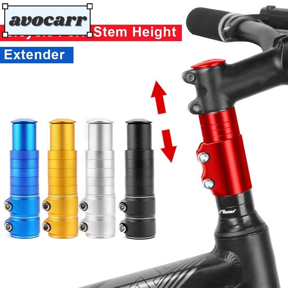 Avocar จักรยานส้อม Stem Extender, อลูมิเนียม 100 มม.จักรยาน Stem Riser, จักรยานอะไหล่ 135 มม.ปรับ Universal Head Up อะแดปเตอร์ MTB BMX