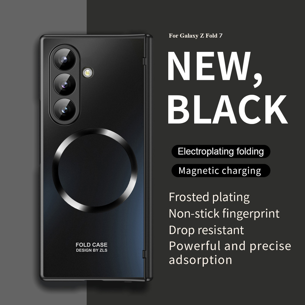 Slim Case สําหรับ Samsung Galaxy Z Fold 7 Fold5 Fold6 สําหรับการชาร์จไร้สายแบบแม่เหล็กพร้อมฝาครอบฟิล