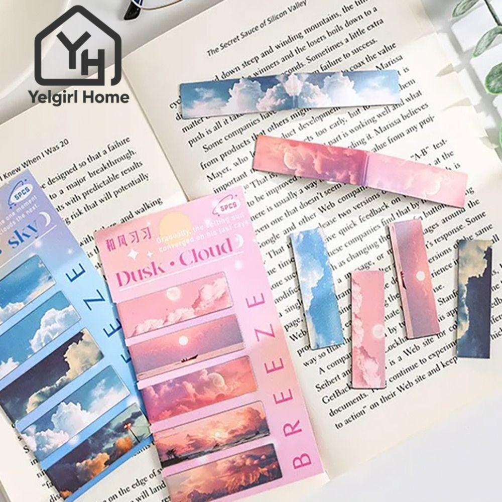YELGIRLB ที่คั่นหนังสือแม่เหล็ก, คลิปหนีบหน้าแม่เหล็กสไตล์จีน, อุปกรณ์สํานักงานสําหรับโรงเรียนของขวัญ ที่คั่นหนังสือธีมแนวนอน