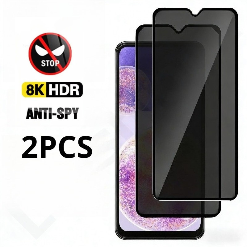 1-2 ชิ้น Anti Spy กระจกนิรภัยสําหรับ Oukitel WP52 WP50 WP39 WP38 ความเป็นส่วนตัวสีดําขอบป้องกันหน้าจ