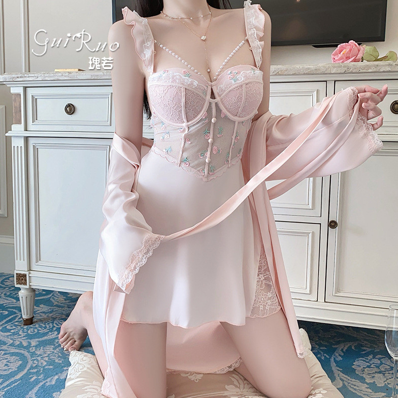 DZ Rose หวาน ปักลูกไม้เพิร์ลโซ่ สำหรับตกแต่งเสื้อผ้า