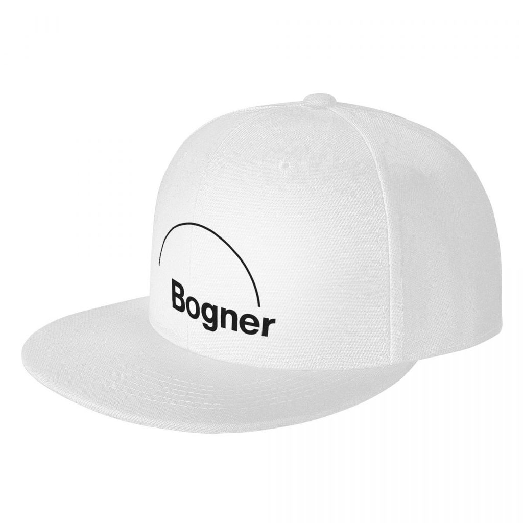หมวก Bogner โลโก้ผู้ใหญ่ ทรงแบน ลายพิมพ์ ดีไซน์ฮิปฮอป ชายคาแบน สีคอนทราสต์ เหมาะสำหรับทั้งผู้ชายและผ
